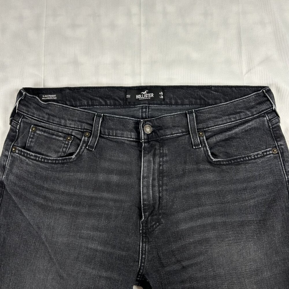 Hollister Slim Straight Black Wash Jeans Men’s 36x30